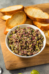 Homemade Mixed Olive Tapenade Appetizer
