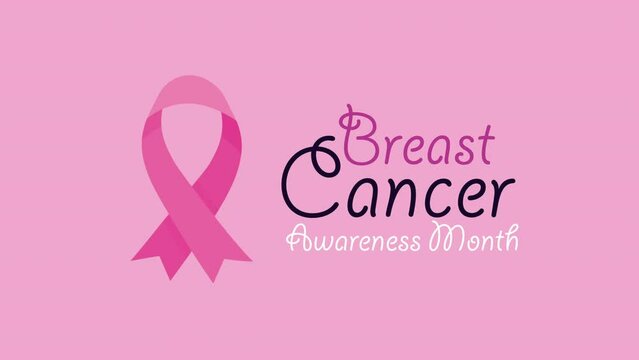 breast cancer awareness month animation