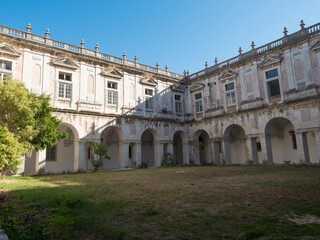 Fototapeta na wymiar View of Courtyard of Convento de Nossa Senhora da Graca, Lisbon, Portugal.