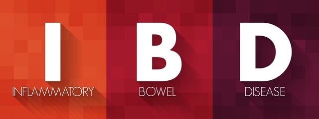 IBD Inflammatory Bowel Disease - group of inflammatory conditions of the colon and small intestine, acronym text concept background