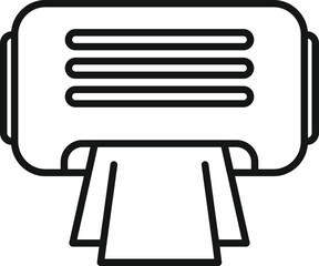 Beach towel icon outline vector. Fabric tissue. Clean cloth