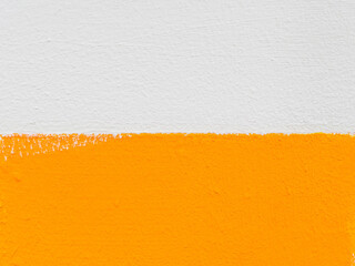 orange and white painted concrete wall