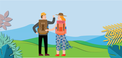 person with a backpack