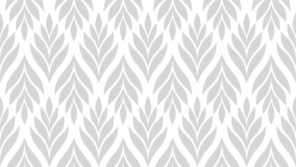 Geometric seamless pattern with leaves. Abstract floral background. Vector illustration.