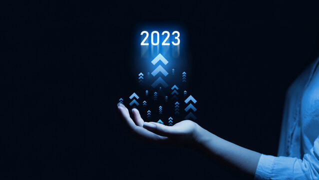 Increase business graph future growth of year 2022 to 2023. Planning,opportunity, challenge and business strategy.  Successful business development and revenue growth in 2023 compared to 2022.