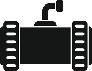 Pool pipe icon simple vector. Water construction. Summer dive