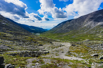 Mountains Apatite. Ski resort- Arctic region of Russia is a popular hiking trail