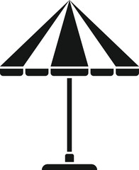 Pool umbrella icon simple vector. Beach vacation. Sea equipment
