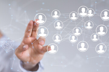 conference Digital Network and data concept 3d