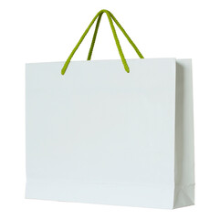 black paper bag isolated with clipping path for mockup