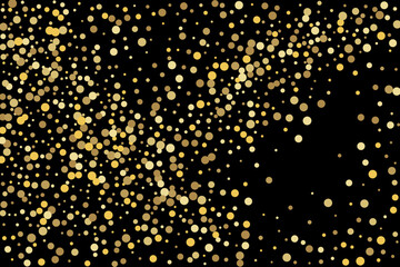 Gold glitter confetti, great design for any purpose. Party decor.