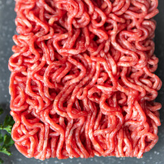meat minced raw pork, beef cuisine fresh food snack on the table copy space food background