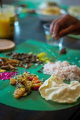Kerela Onam Sadya pure vegetarian food
