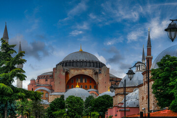 Fototapeta na wymiar Santa Sophia Mosque in Istanbul, Turkey.