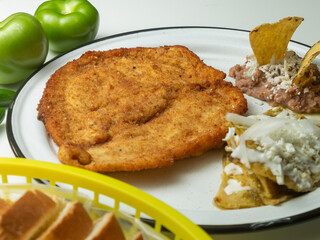 milanesa de pollo frito