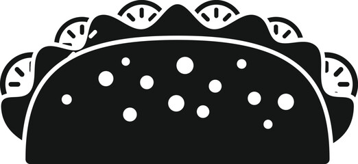 Tacos icon simple vector. Mexican food. Mexico menu