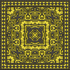 Tile glaze mosaic seamless- 3d illustration decor wall