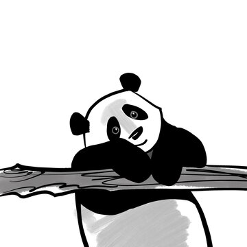 Panda In A Philosophical Mood