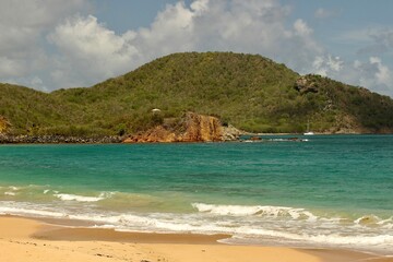 Caribbean island beach 