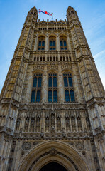 Fototapeta na wymiar Parliament Victoria Tower in Westminster London