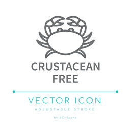 Crustacean Free Line Icon