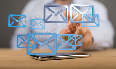 mail communication support contact concept service