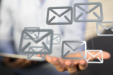 mail communication support contact concept service