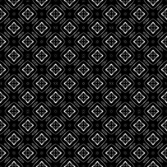 Black and white seamless pattern texture. Greyscale ornamental graphic design. Mosaic ornaments. Pattern template. Vector illustration. EPS10.
