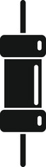 Microchip resistor icon simple vector. Electric circuit. Central computer