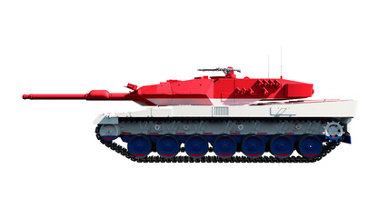 Fototapeta premium tanks painted with flag