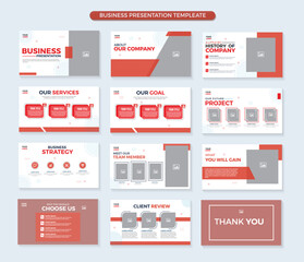 Corporate identity business presentation layout design and and book template slide show, infographic elements, annual report, brochure vector design template set