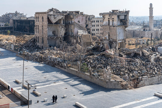 Aleppo view from the citadel, Syria	
