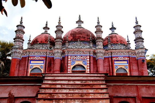 Karapur Mia Bari Mosque is an ancient mosque of Bangladesh built in the Mughal architectural style. It is located in Barisal Sadar No. 1 Raipasha Karapur Union. There are six doors below this two-stor
