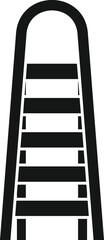 Wall ladder icon simple vector. Wood tool. Portable indoor