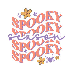 Spooky season, Retro Halloween design
