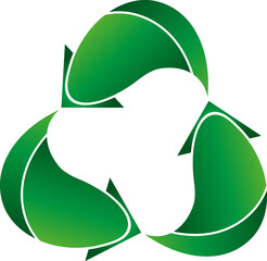 Recycling Pfeile, Recycling und Umwelt Logo, Zeichen