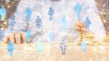 Business intelligence analyst dashboard on virtual