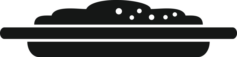 Celery mash potato icon simple vector. Boiled food. Meal cream