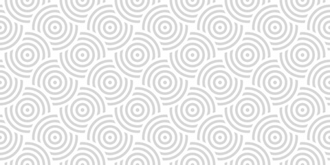Vector seamless pattern with concentric circles. Geometric abstract background.