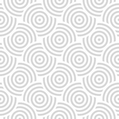 Fototapeta premium Vector seamless pattern with concentric circles. Geometric abstract background.