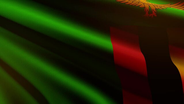 Zambia flag - loop animation
