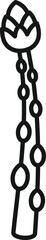 Vegetable asparagus icon outline vector. Spring food. Raw organic