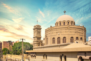 Church of St. George in the Coptic Cairo district of Old Cairo, Egypt