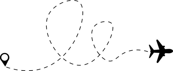 airplane vector design illustration isolated on transparent background