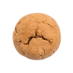 Ginger cookie isolated on white