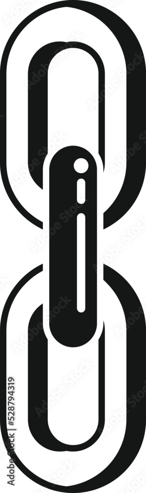 Poster web chain icon simple vector. business system. computer button