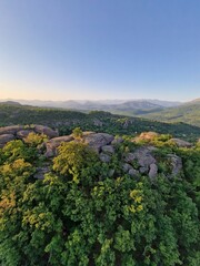 view of the mountains