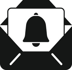 Mail sound icon simple vector. Email message. Social window