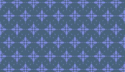 Flowers pattern on navy background vector design