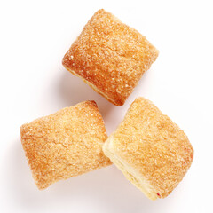 Puff pastry cookies with jam